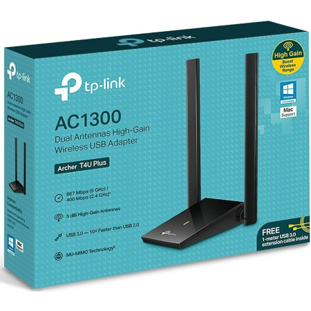 Placa de Rede USB Wireless Tp-Link TU4 AC1300